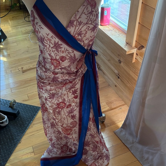 Ralph Lauren Cream and Red Dress - Picture 2 of 4